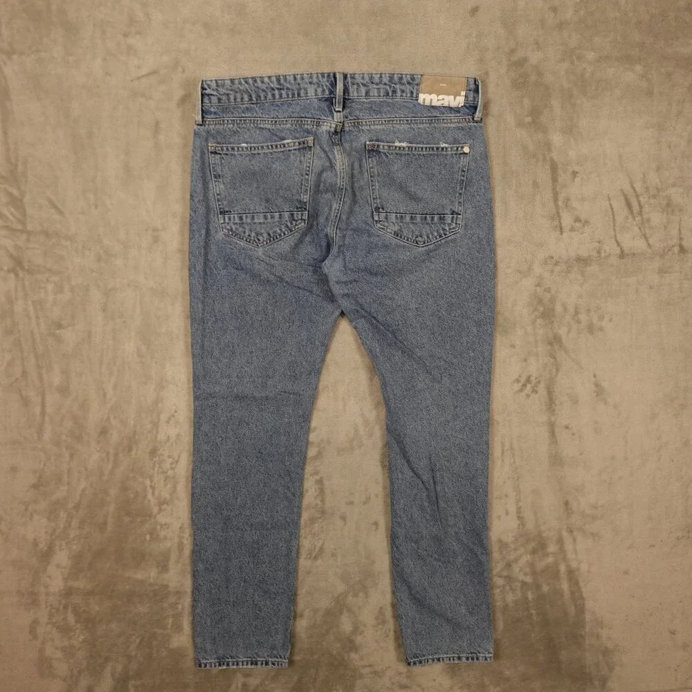 Mavi Jeans Jake Slim Leg Men's 34x32‎ Blue Denim Stonewash